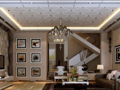 金时代华庭240平米别墅现代风格装修效果图