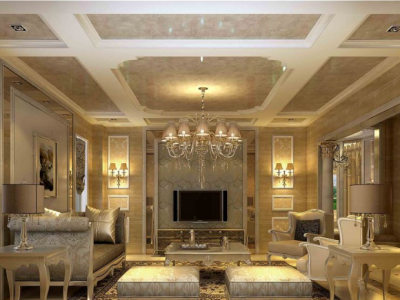 罗马庄园280平米独栋别墅欧式风格装修效果图