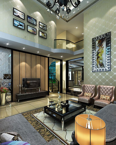 盛世舒苑300平米独栋别墅现代风格装修效果图
