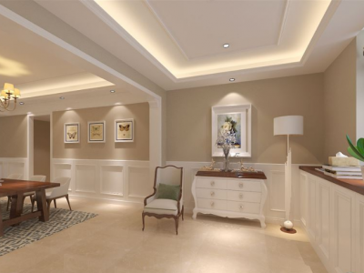 盛世舒苑260平米别墅简约美式风格装修效果图