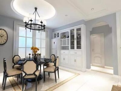 简约欧式风格装修餐厅效果图