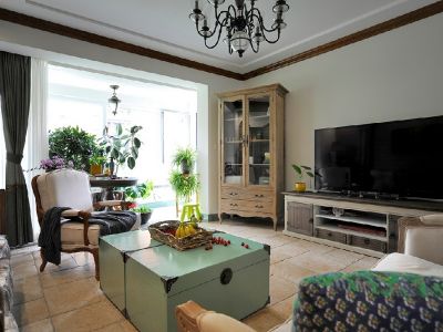 廊坊珠光逸景184平米田园风格装修案例