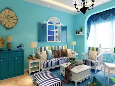 联想科技城98平米地中海风格案例