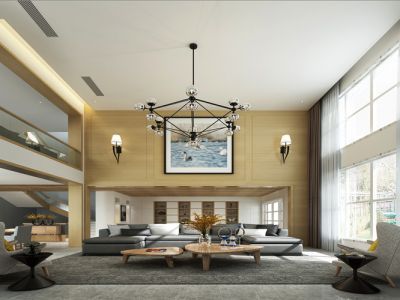 嘉年华170平复式现代简约风格装修案例