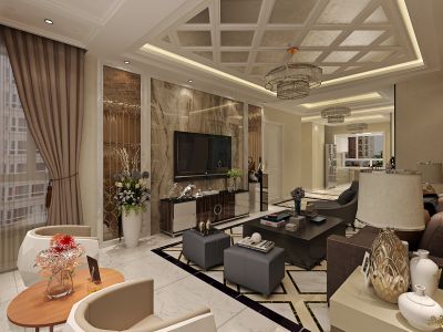 哈尔滨华润装饰 钻石湾地中海阳光103㎡现代风格效果图