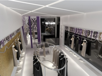 商档服装店48㎡现代风格装修效果图