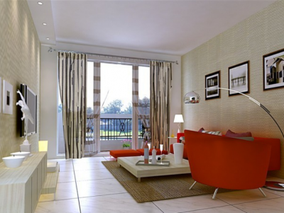 银泉花园136平米现代风格装修效果图