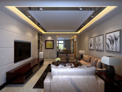 汇龙港150㎡简欧风格跃层四居室装修案例