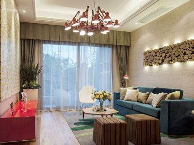 观岭8号100㎡北欧风格三居室装修案例