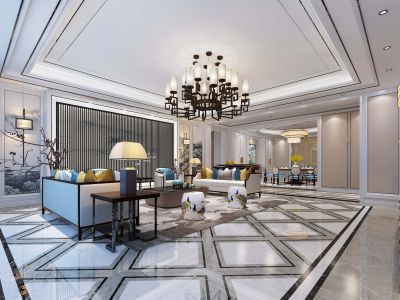 【贵舍装饰】运城黄金水岸新中式装修