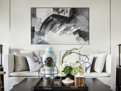 【贵舍装饰】富力华庭现代中式装修案例