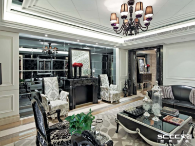 富力城273平新古典风格四居装修案例赏析