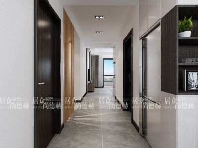 湖滨文锦苑150平米三居室现代风格装修效果图