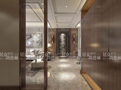 保利香槟国际142平米四居室现代风格装修效果图