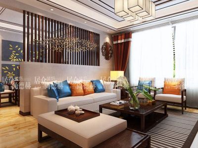 光信国信嘉园150平米新中式风格装修效果图