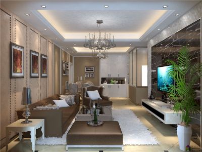 月珑湾110平米现代简约装修案例