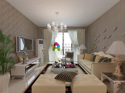 碧水蓝天98平米现代风格装修案例