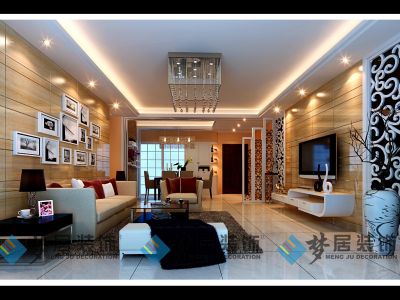 金汇城市广场130平米简欧风格装修案例