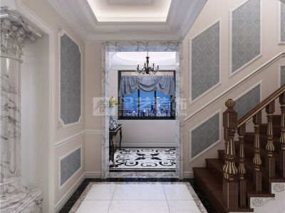 佘山一品243平别墅法式风格装修案例