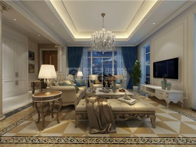誉品原墅320平别墅欧式风格装修案例