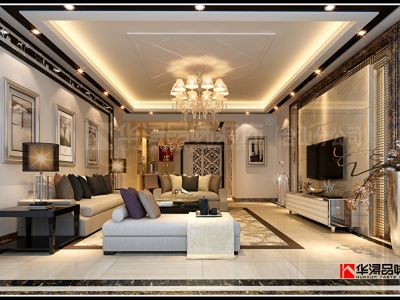 华浩国际城143平米混搭装修效果图