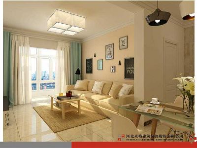 现代奥城120㎡现代简约三居室装修案例
