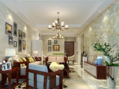 恒基誉珑湖滨88平现代装修