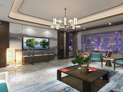 热电家园180平米新中式风格