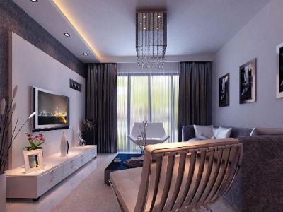 金谷苑108㎡现代风格装修效果图