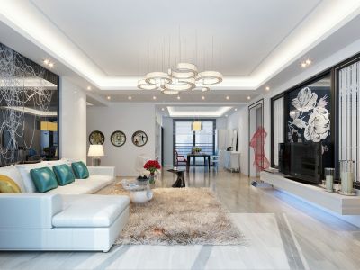 欣欣嘉园98平米现代装修风格