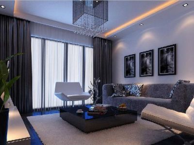 金狮小区90㎡简约风格装修案例