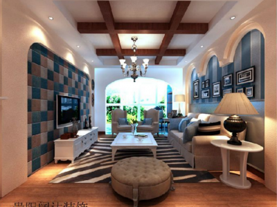 保利云山120㎡地中海风格装修案例