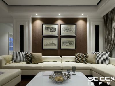 八方小区163平米平层现代简约风格装修效果图