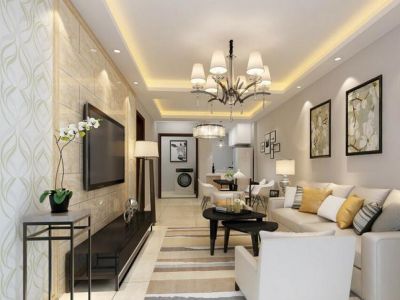 山水悦城88平现代风格装修案例