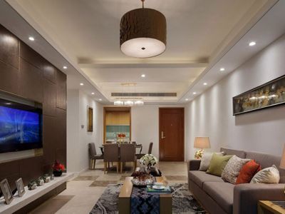 富临大都会70㎡现代简约两居室装修案例