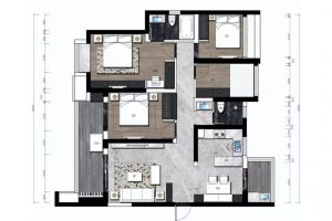 105㎡三口之家，极致美宅!