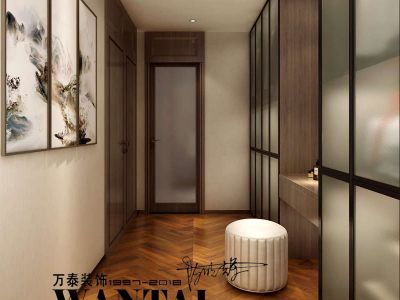 龙玺·香醍溪谷新中式200平联排别墅装修案例