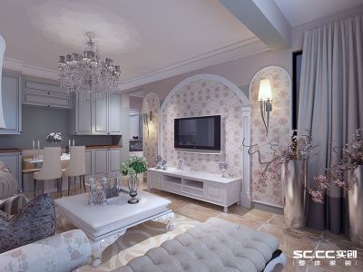 大东区华润橡树湾82平米二居田园风格