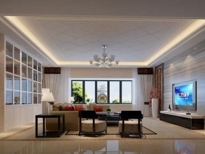 广弘城现代300平别墅装修案例