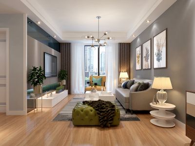 英伦联邦现代简约118平三居室装修案例