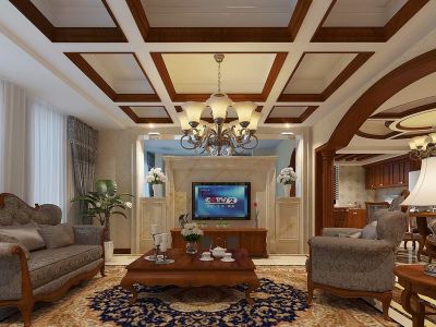 山南印象小美220平复式装修案例