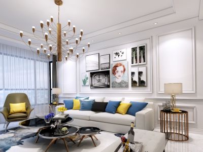 大石桥鹏源明居跃层现代风格