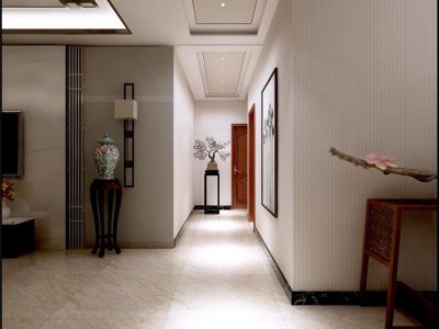 南山院123平米四居室新中式风格装修效果图