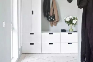 开门见厅的尴尬户型，没有玄关，鞋柜要放哪里？