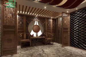 昆明美容院装修 中式风采突现不一样的空间质感