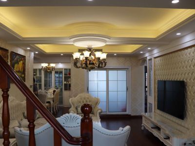 翰林首府145平米复式欧式风格装修效果图