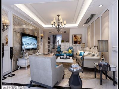 南山村160平米四居室简欧风格装修效果图