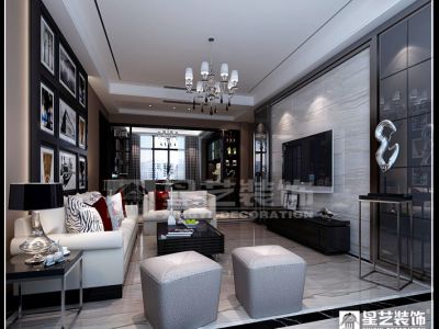 绿苑山庄249平米复式现代简约风格装修效果图