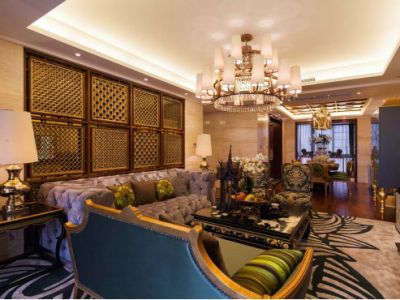 庐山国际135平米四居室混搭风格装修效果图