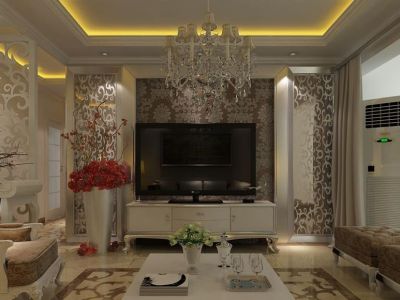 保利海德公馆三居122平简欧风格装修案例